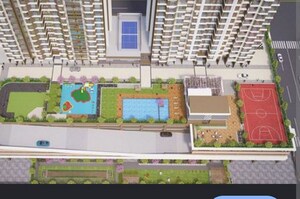 Master Plan in 1 BHK Apartment at Siddhi Highland Park, Kolshet Road – for Rent