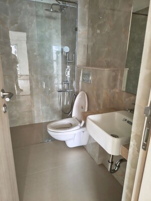 Bathroom in 3 BHK Apartment at L And T Rejuve 360, Mulund West – for Rent