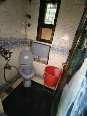 Bathroom in 1 RK Apartment at Gokuldham Complex, Goregaon East – for Rent