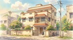 1090 Sq.Ft. Apartment in Dudulgaon