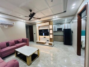 Living Room in 1 BHK Apartment at Freedom Fighters Enclave – for Rent