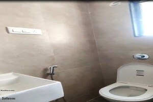 Bathroom in 1 BHK Apartment at Mhada Colony – for Rent