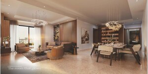 Living Room in 3 BHK Apartment at Satya Levante Residences, Sector 104 – for Sale