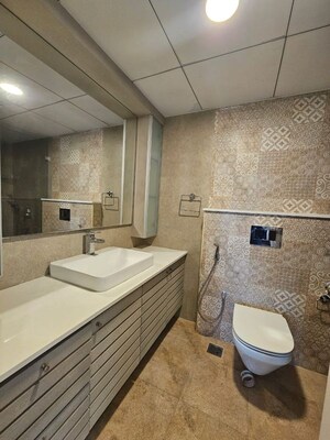 Bathroom in 3 BHK Apartment at Richmond Town – for Rent