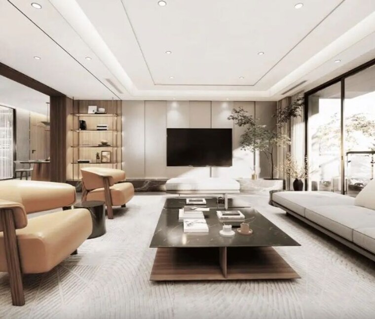 Living Room, rustomjee-the-panorama 6 Bedroom 6200 Sq.Ft. Villa In Pali Hill Mumbai 10582311