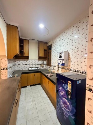 Kitchen in 2 BHK Builder Floor at Malviya Nagar – for Rent