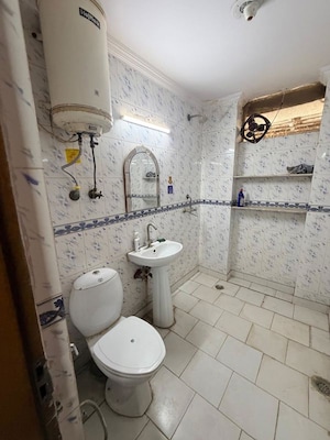 Bathroom in 2 BHK Builder Floor at Malviya Nagar – for Rent