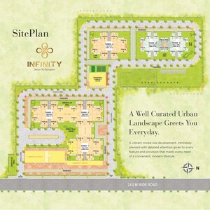 Master Plan in 1 BHK Apartment at Pyramid Infinity, Sector 70 – for Rent