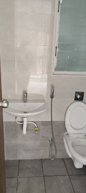 Bathroom in 1 BHK Apartment at Ideal Balaji Vishwa, Moshi – for Rent