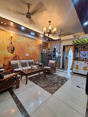 Living Room in 3 BHK Builder Floor at Sector 15 – for Rent
