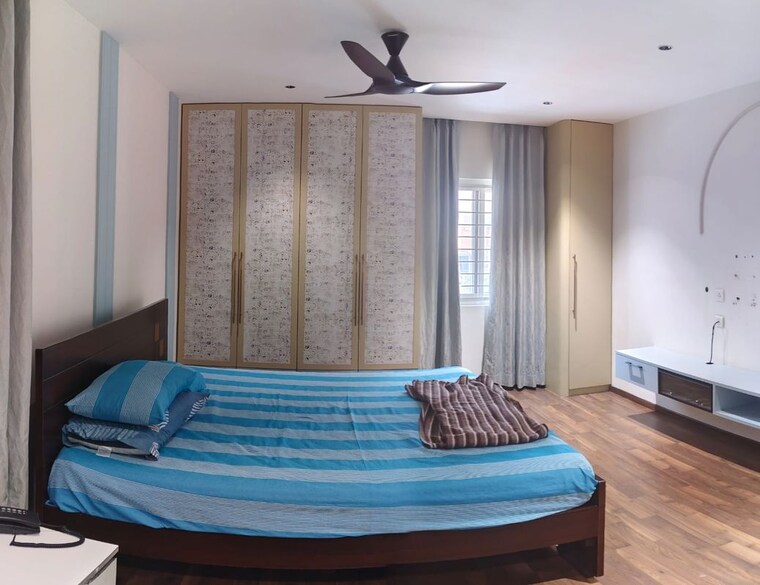Bedroom, rajapushpa-eterna 3 Bedroom 2680 Sq.Ft. Apartment In Nanakramguda Hyderabad 10582629
