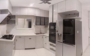Kitchen in 3 BHK Apartment at Rajapushpa Eterna, Nanakramguda – for Rent