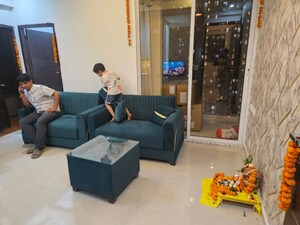 Living Room in 1.5 BHK Apartment at Prateek Grand City, Siddharth Vihar – for Rent