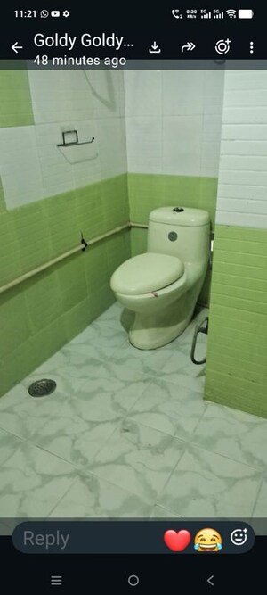 Bathroom in 1 RK Builder Floor at Sector 19 – for Rent