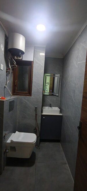 Bathroom in 2 BHK Builder Floor at Chattarpur – for Rent