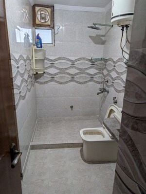 Bathroom in 2 BHK Builder Floor at Shakti Khand – for Rent