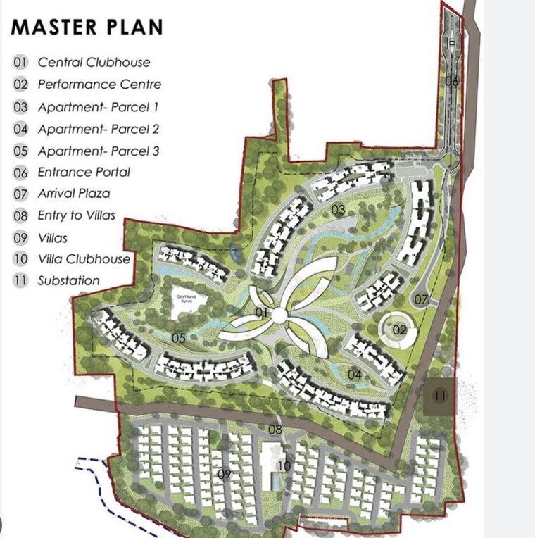 Master Plan, prestige-park-grove 3 Bedroom 1428 Sq.Ft. Apartment In Whitefield Bangalore 10582876