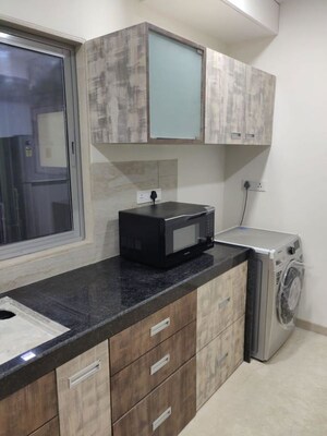Kitchen in 3 BHK Apartment at Vasant Valley Complex, Malad East – for Rent