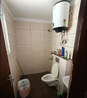 Bathroom in 3 BHK Apartment at Motiaz Royal Citi, Ambala Highway – for Rent
