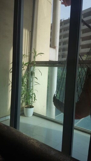 Balcony in 3 BHK Apartment at Godrej Emerald, Ghodbunder Road – for Rent