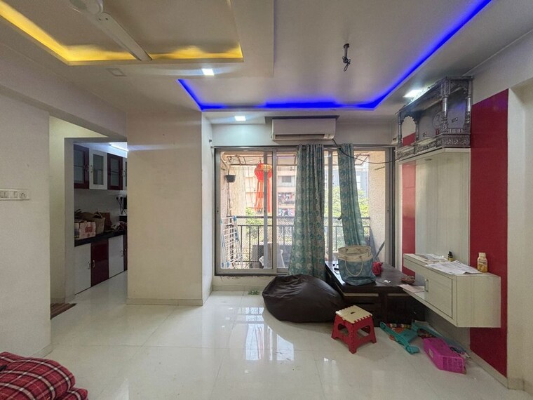 Living Room, vijay-park 2 Bedroom 550 Sq.Ft. Apartment In Kasarvadavali Thane 10583087