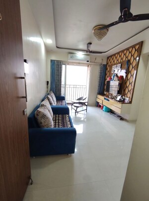 Living Room in 1 BHK Apartment at Vijay Orovia, Ghodbunder Road – for Sale