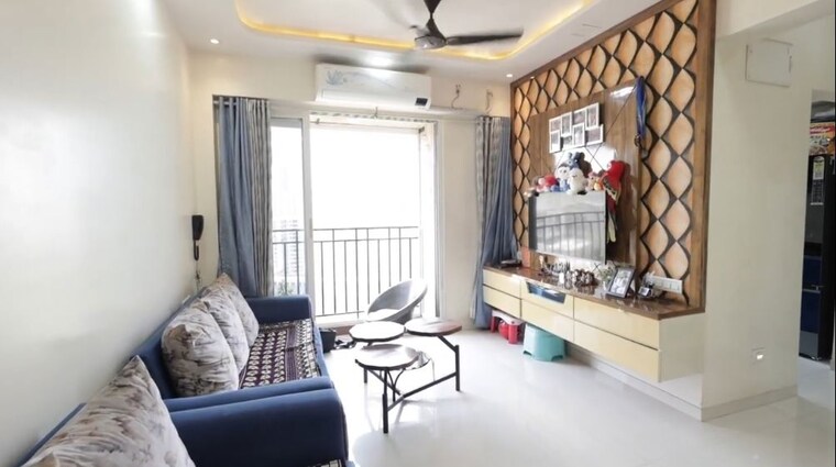 Living Room, vijay-orovia 1 Bedroom 444 Sq.Ft. Apartment In Ghodbunder Road Thane 10583091