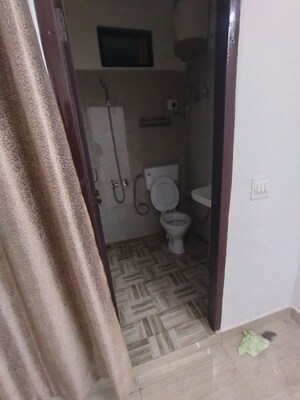 Bathroom in 1 BHK Builder Floor at Chattarpur – for Rent