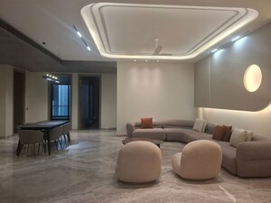 Living Room in 4 BHK Apartment at Safdarjung Enclave – for Rent