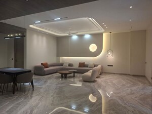 Living Room in 4 BHK Apartment at Safdarjung Enclave – for Rent