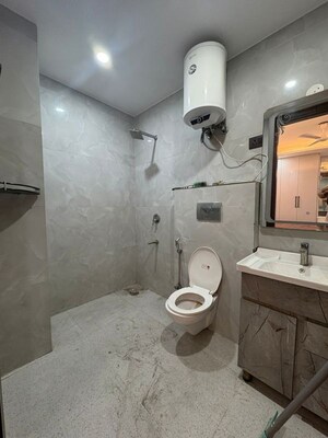 Bathroom in 4 BHK Builder Floor at Chattarpur – for Sale