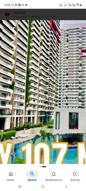 4 BHK Apartment For Rent in ABA County 107, Sector 107