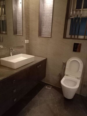 Bathroom in 4 BHK Builder Floor at Malviya Nagar – for Rent