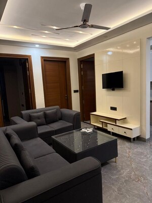 Living Room in 3 BHK Builder Floor at South City 1 – for Rent