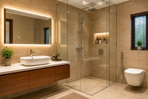 Bathroom in 3 BHK Villa at Marad – for Sale