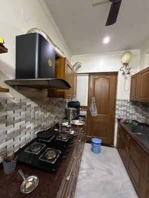 Kitchen in 3 BHK Builder Floor at South City 1 – for Rent