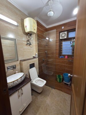 Bathroom in 3 BHK Builder Floor at South City 1 – for Rent