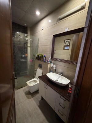 Bathroom in 3 BHK Builder Floor at South City 1 – for Rent