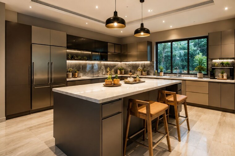 Kitchen, thevakkal 4 Bedroom 2500 Sq.Ft. Villa In Thevakkal Kochi 10583323