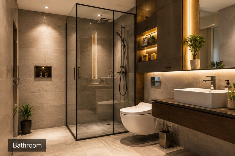 Bathroom, thevakkal 4 Bedroom 2500 Sq.Ft. Villa In Thevakkal Kochi 10583323