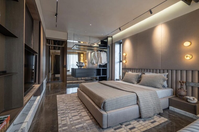 Bedroom, sheladia-artefino 4 Bedroom 4000 Sq.Ft. Apartment In Thaltej Ahmedabad 10583172