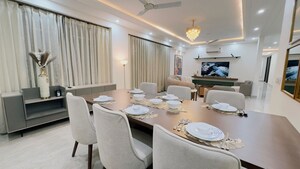 Dining area in 4 BHK Apartment at Sarvapriya Vihar – for Rent