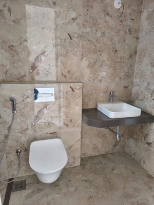 Bathroom in 2 BHK Apartment at Khushbu Soham Residency, Pimple Gurav – for Rent