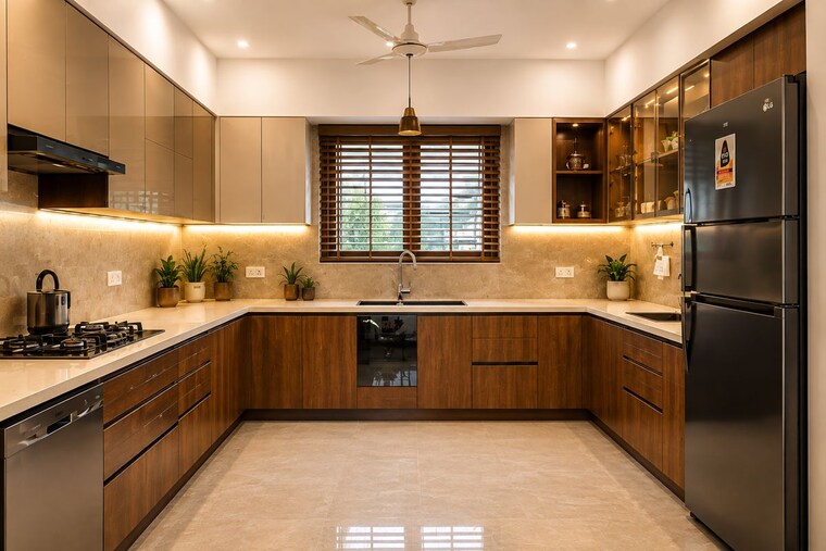 Kitchen, aluva 4 Bedroom 2500 Sq.Ft. Villa In Aluva Kochi 10583405