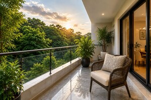 Balcony in 4 BHK Villa at Aluva – for Sale