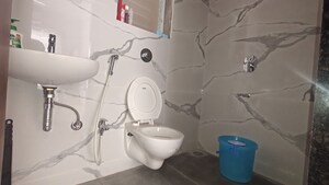 Bathroom in 1 BHK Apartment at Raunak Bliss, Ghodbunder Road – for Rent
