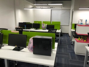 Team Area in  Office Space at Indraprasth Corporate, Prahlad Nagar – for Rent