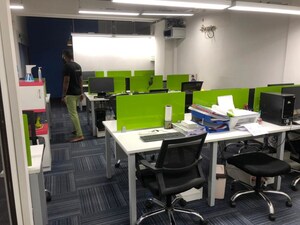 Team Area in  Office Space at Indraprasth Corporate, Prahlad Nagar – for Rent