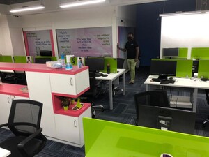 Team Area in  Office Space at Indraprasth Corporate, Prahlad Nagar – for Rent