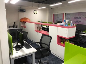 Team Area in  Office Space at Indraprasth Corporate, Prahlad Nagar – for Rent